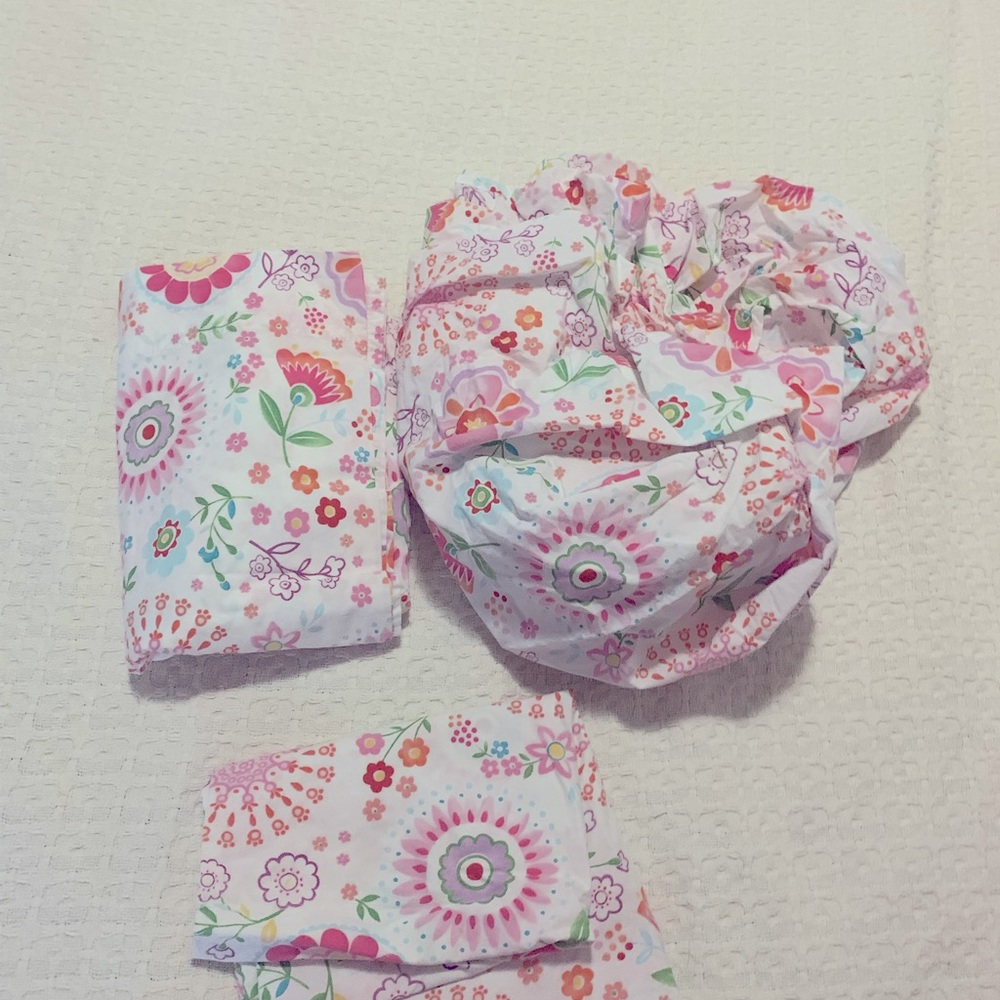 Pottery Barn Kids Madeline Sheet Set Twin Like New